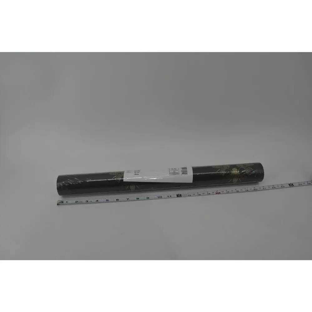 York Wall Honey Bee Gray Wall Paper ON1642 Gold Black 1 Roll